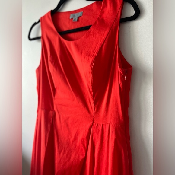 COS Red A-Line Midi Sleeveless Dress size 6 - Picture 8 of 13
